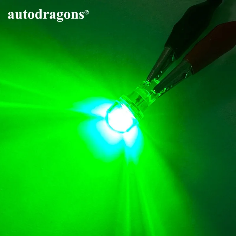 Autodragons AC DC 6 3 вольт немерцание 194 #555 T10 прозрачное основание 2 5630 Прозрачный верх пинбол