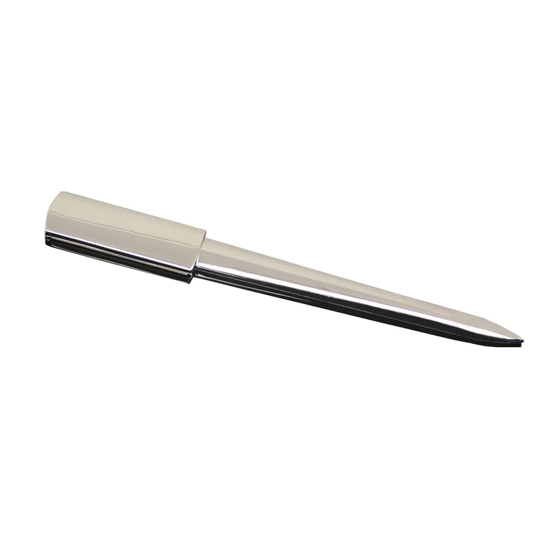 Metal Zinc Alloy Chrome Plated Long Envelope Maker Cutter Knife Letter Opener Slitter
