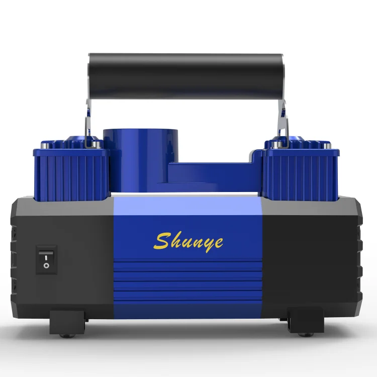 Double power car air compressor inflator with digital  for car boat air tens