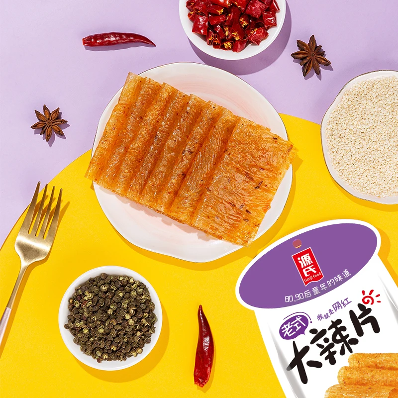 Классические пряные соевые снэки Genji, лидер продаж, пряные снэки для латиао, китайские здоровые снэки, уникальные здоровые снэки, 30 г