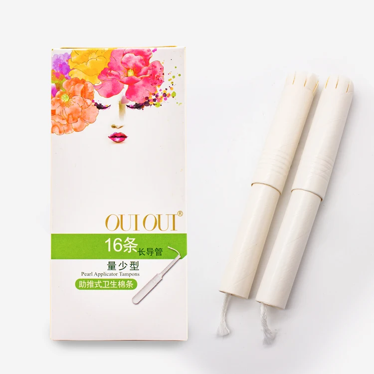 Wholesale custom sanitary tampons bio disposable premium organic cotton tampon free samples