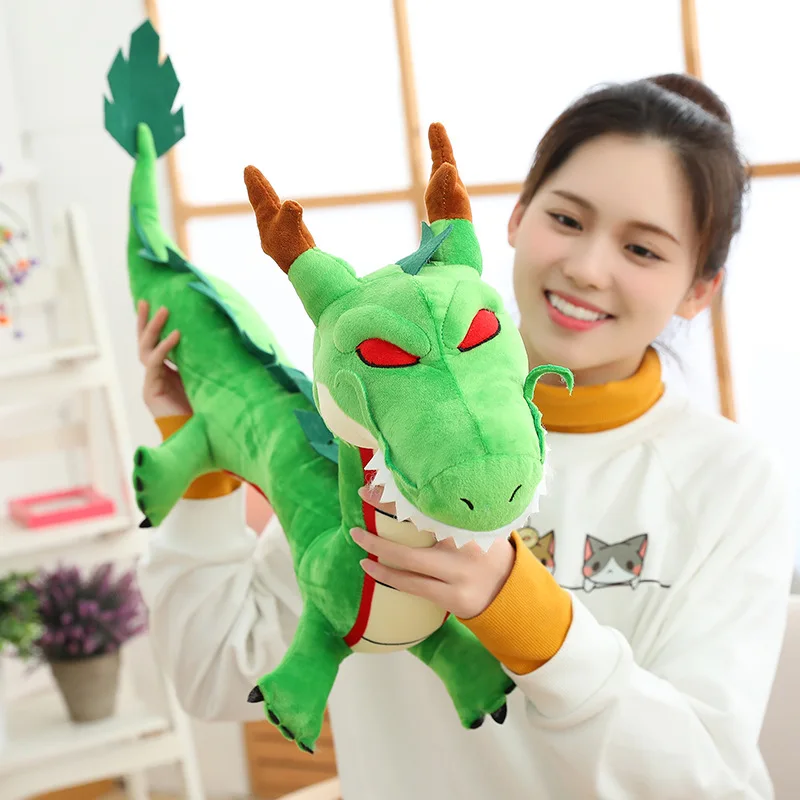 80cm New Dragon Plush Toy Soft Stuffed Super Saiyan Goku Shenron Animal Simulation Dragon Plush Toy Doll Kids Birthday Gifts