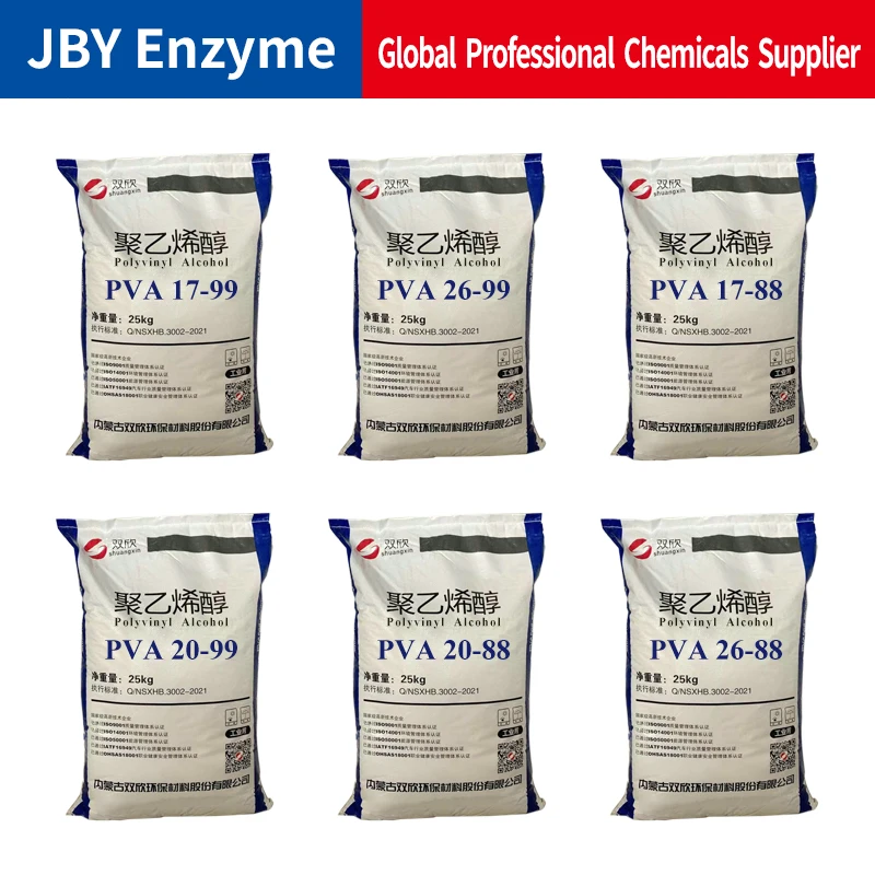 Polyvinyl Alcohol PVA 17-99 White Powder Or Flakes PVA For Textile Fiber Warp Sizing Agent or Resin or Paper Adhesive
