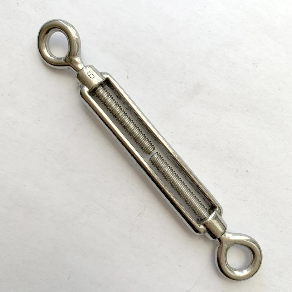 Stainless steel rigging hardware European type Eye Eye style open body turnbuckle
