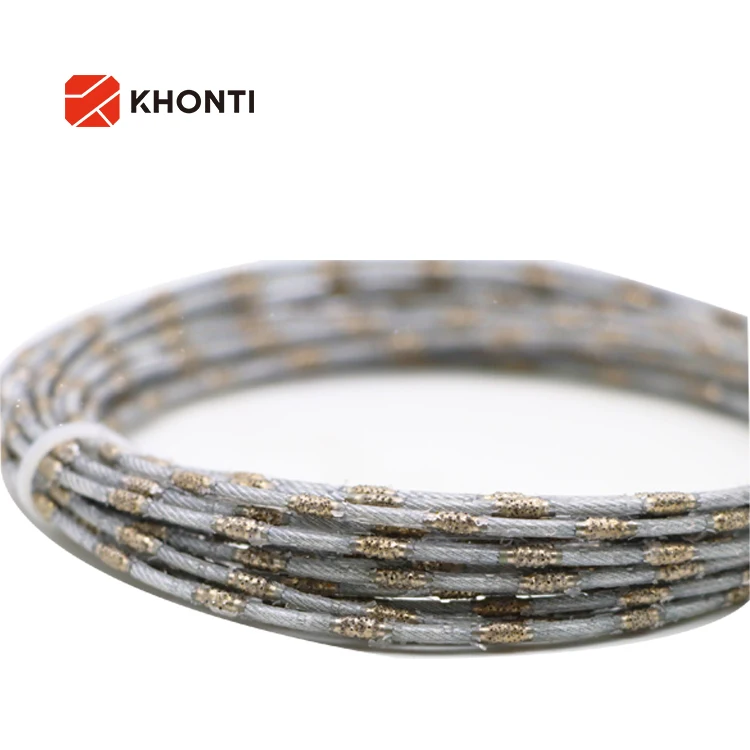 High Quality Vacuum Brazed Beads Diamond Wire Saw for Marble Block Slab