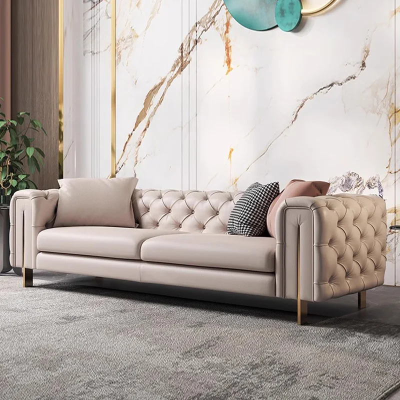 High quality modern lounge sofas set furniture for home luxury italian living room couch velvet fabric chesterfield sofa set