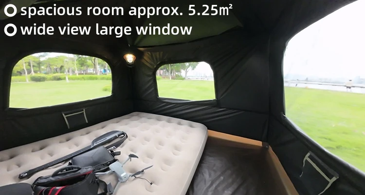 2024 New Arrival Customizable Preattached Quick Setup Sun protection Waterproof Campground Tent Camping