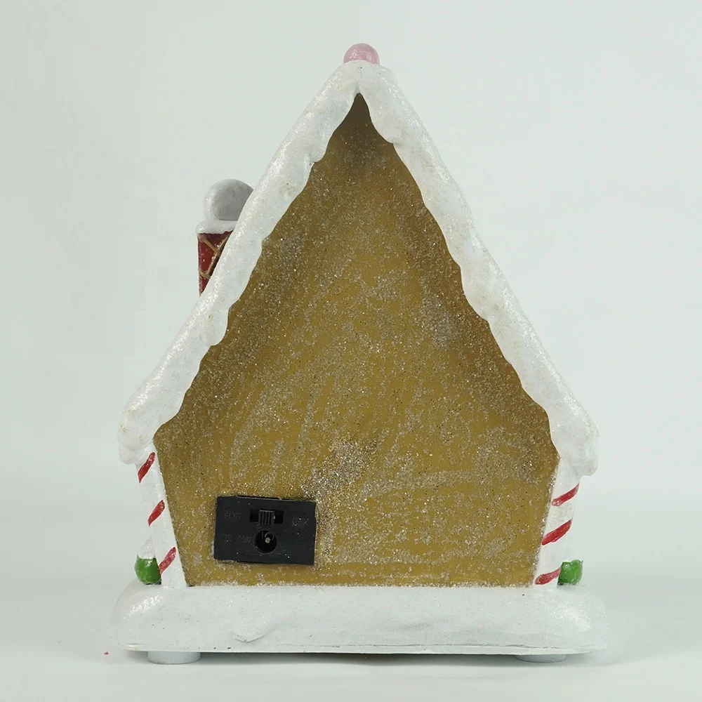 Battery Operated LED Musical Gingerbread House,Christmas Gingerbread house,Christmas Village house