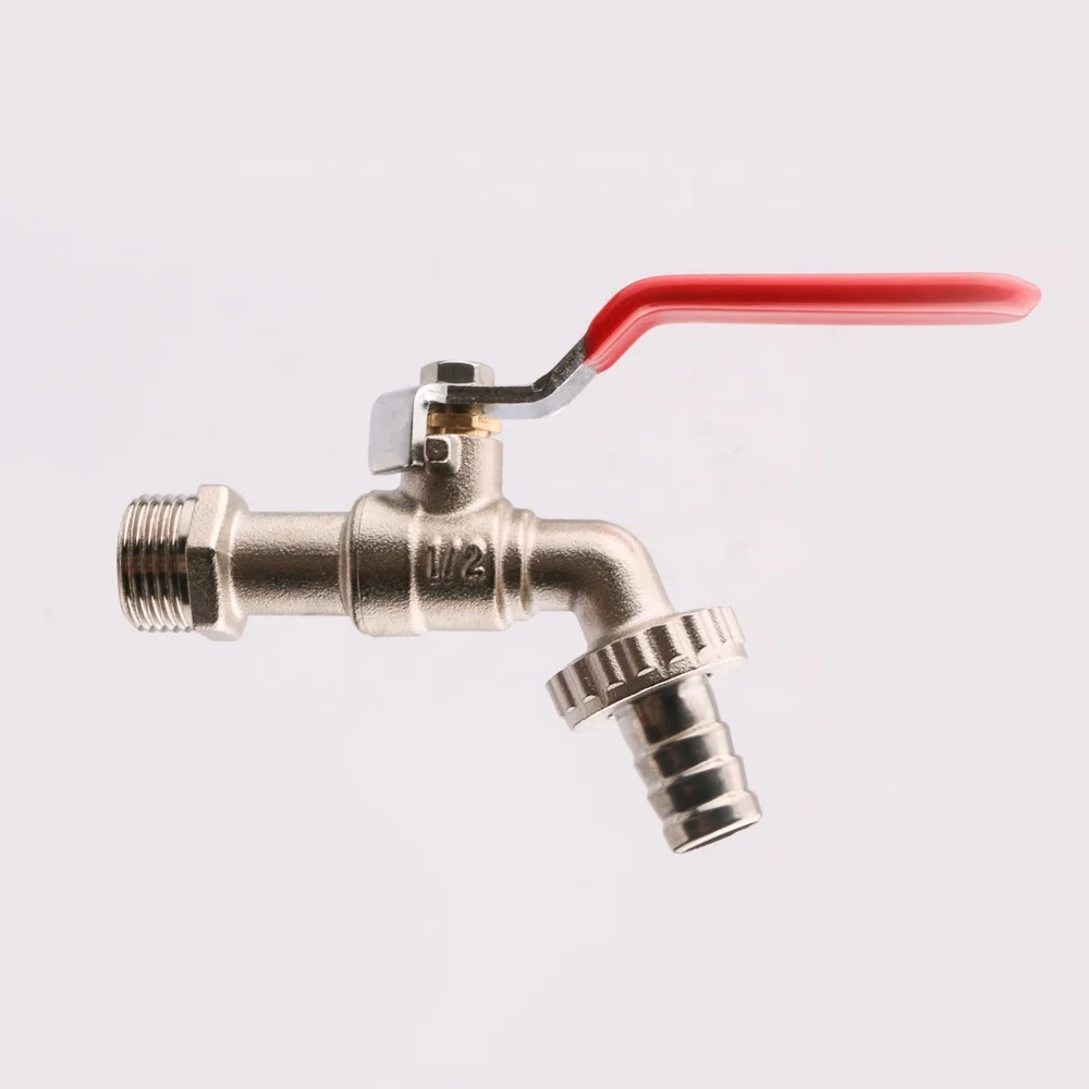 Латунный кран OUKE с никелевым покрытием, латунный водопроводный кран с длинной ручкой для стиральной машины