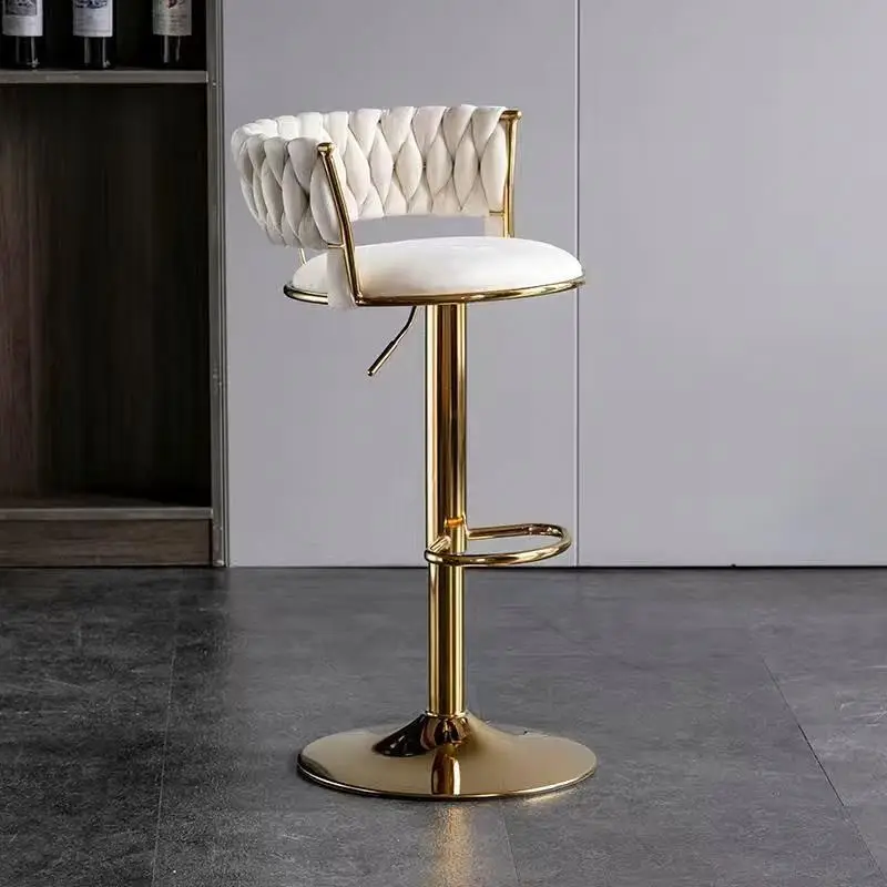 Office Chair Bar Counter Wholesale Restaurant Furniture Luxury Wooden Velvet Kitchen Leather Gold Luxury Stools Chair Bar