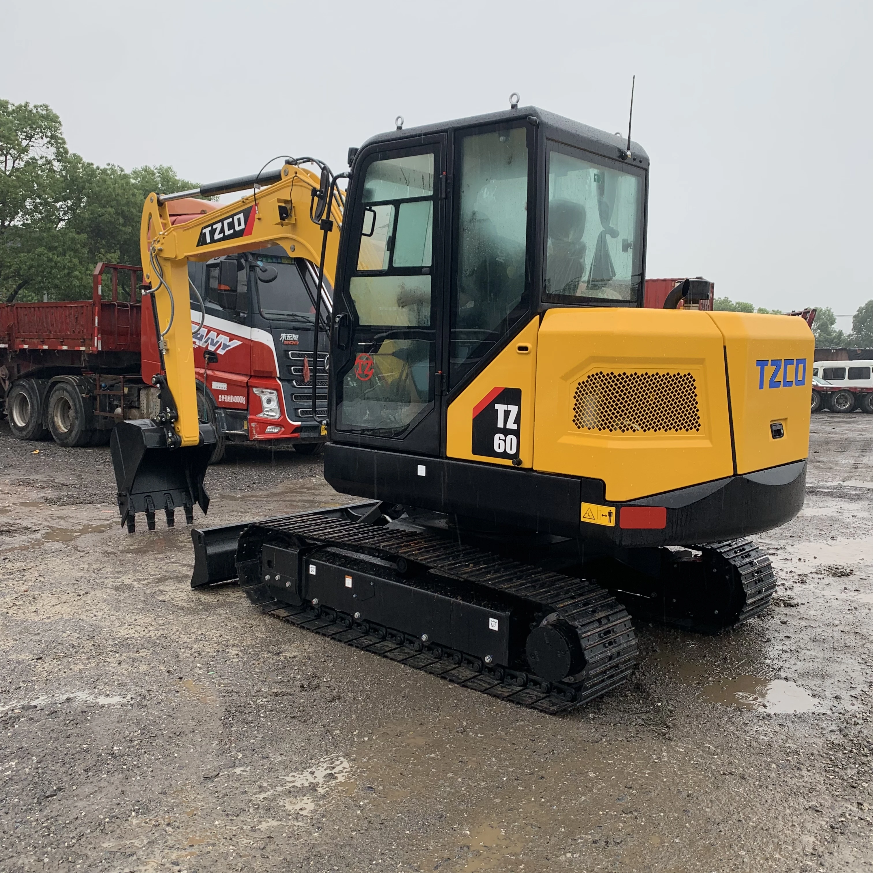 JUEFU freeshipping Mini Excavator 6Ton EPA YANMAR Engine Crawler Digger TZCO TZ60 Parker valve Kawasaki Main pump mini excavator