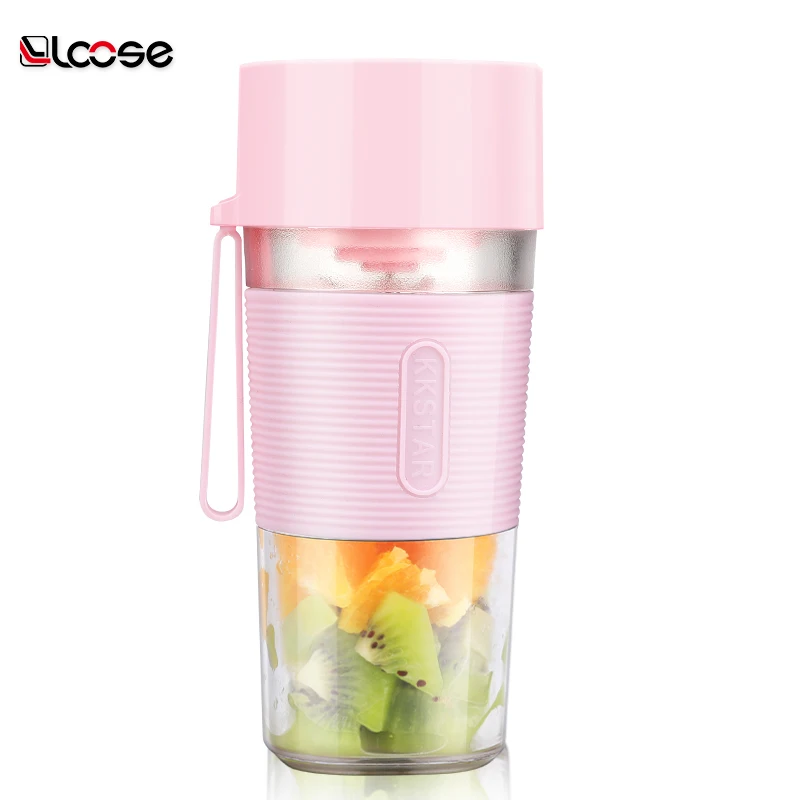 
Kkstar Sport Durable 450ml USB Rechargeable Portable juice personal Blender for Fruit mixer Mixing Smoothie Making 