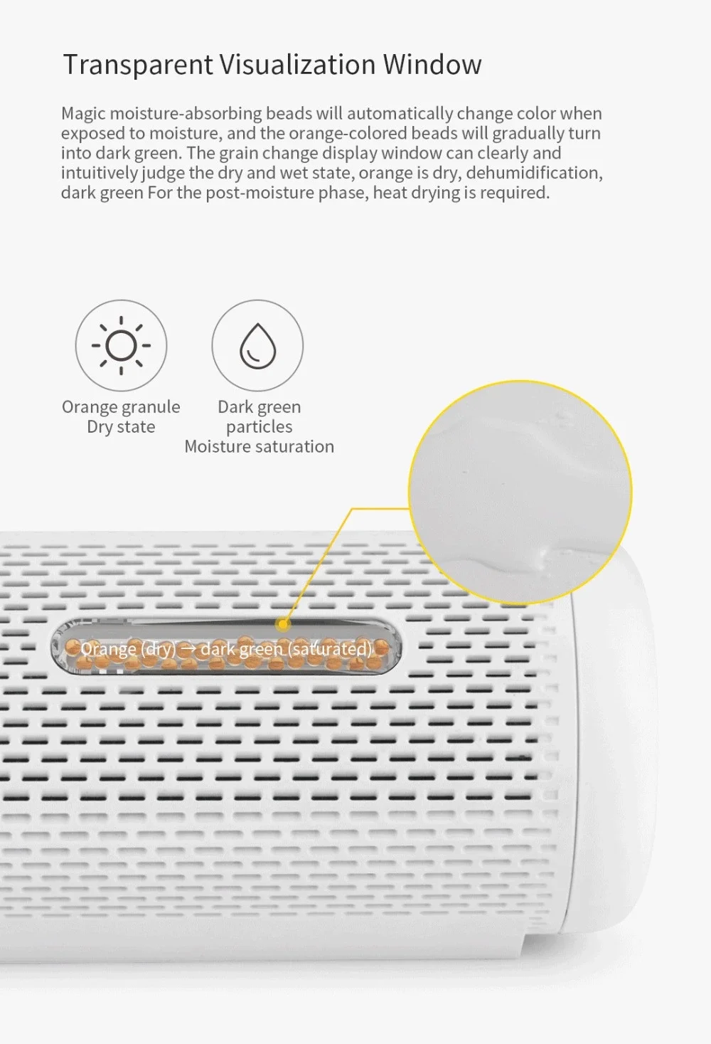 
Xiaomi Deerma DEM-CS10M Mini Dehumidifier For Home Wardrobe Air Dryer Clothes Dry Heat Dehydrator Moisture Absorbe 