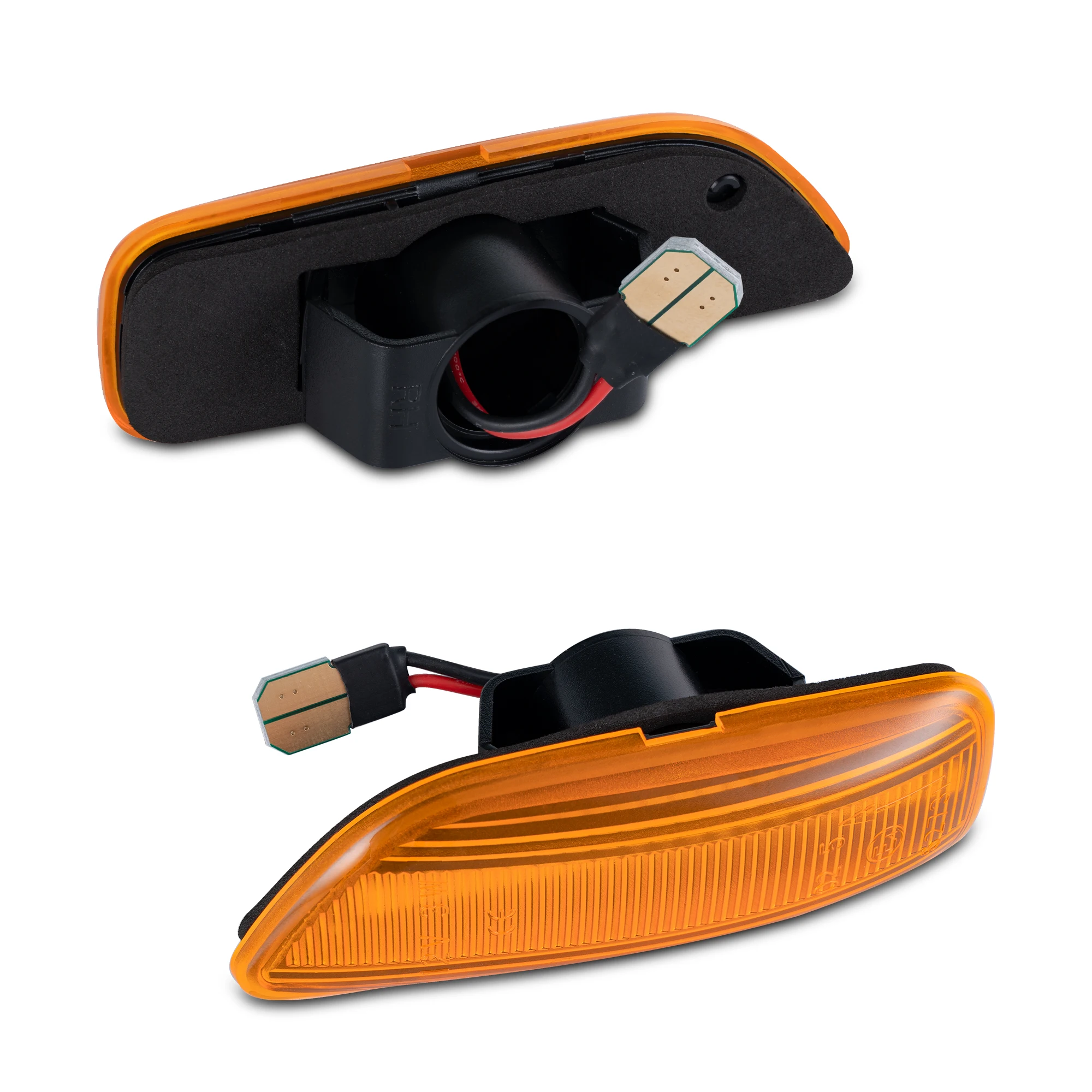 High Quality No Error Clear/Smoked/Orange Lens Sequential LED Side Marker Turn Signal Light For Volvo S60