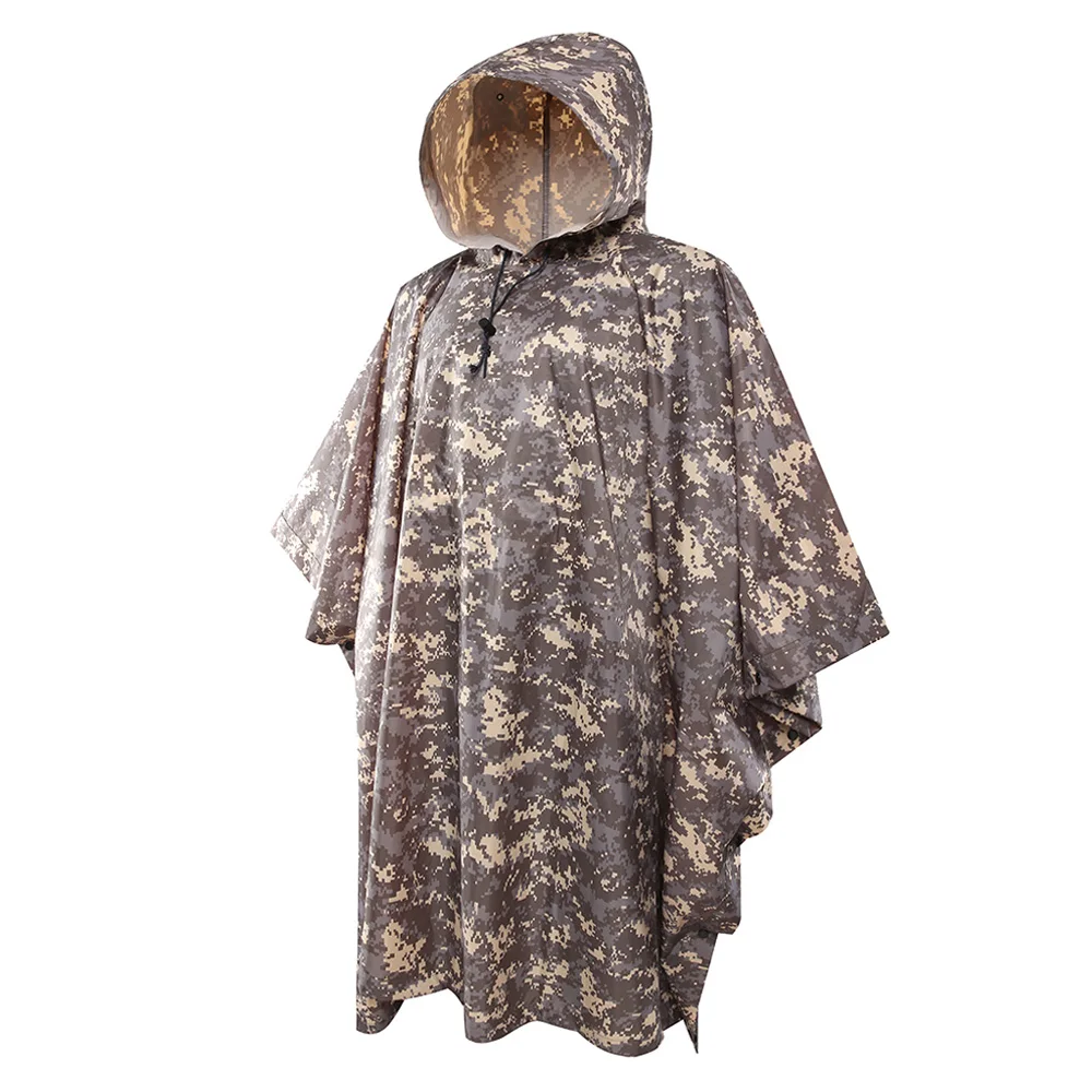 XINXING Outdoor Camping Hiking Hunting Waterproof Raincoat Men Tactical Arid Camouflage Water Resisting Poncho