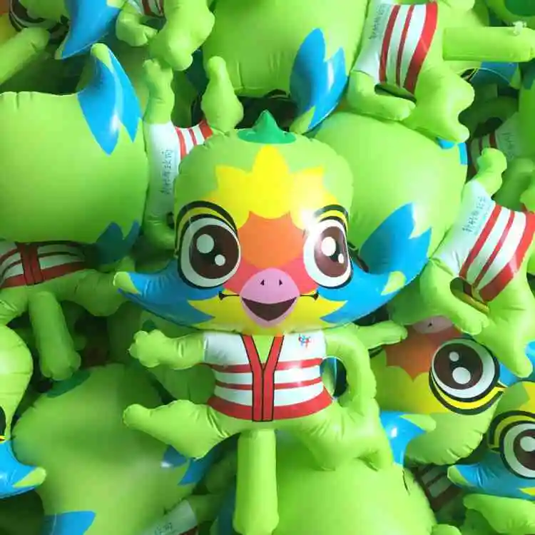 Customized Design Cute Big Headed Inflatable Doll Mall Promotion Decorations Blow Up Popular Cartoon Dolls