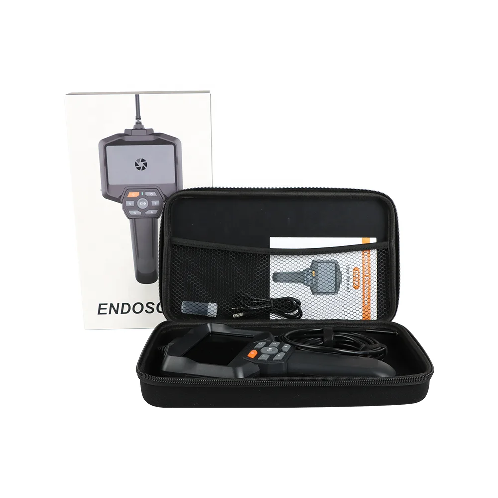 Handheld 4.3 Inch Lcd Screen  Hd 1080p Single Len Hard Tube 4.0mm Waterproof Inspection Camera Industrial Endoscope