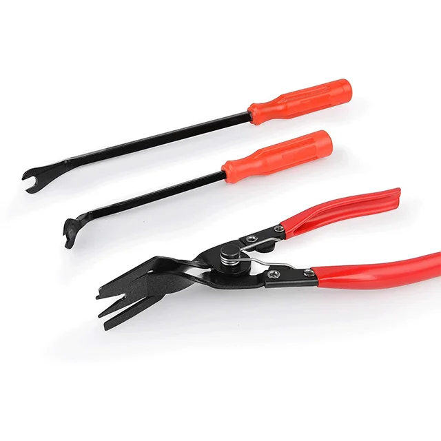 80Pcs Auto Trim Removal Kit Car Upholstery Removal Clip Pliers Tool Fastener Removal Pry Tool Set for Door Panel Fender