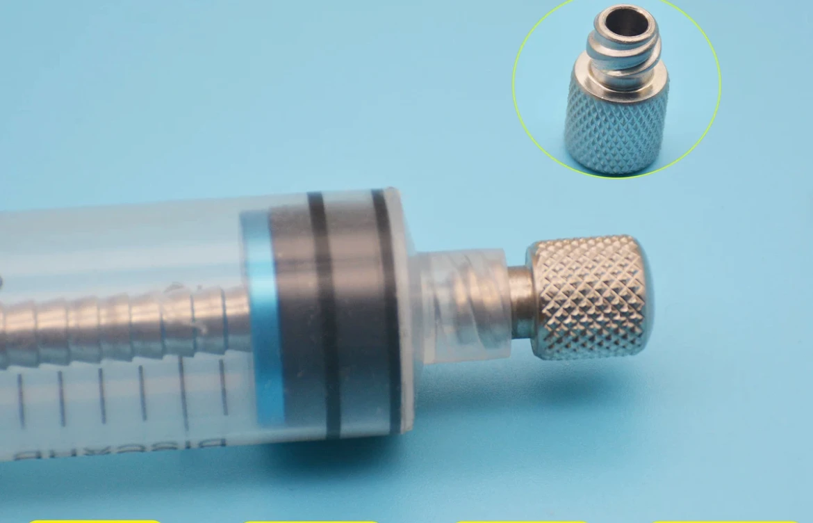 Luer lock  end cap Stainless steel disposable  syringe cap