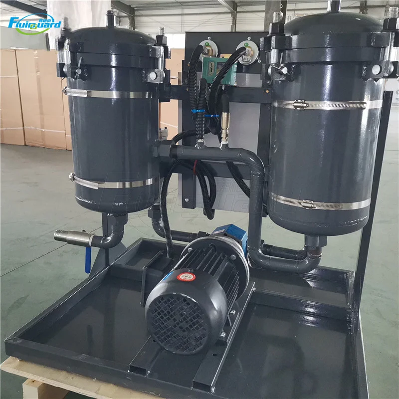 100l/min pre-filtering unpurified hydraulic lubricant system oil filter cart AOP-B100