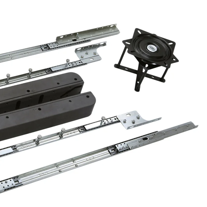 Silent Hidden Folding 5 In 1 Lifting Slide Rail Customizable Pull-Out Expansion For Multifunctional Dining Table Fittings