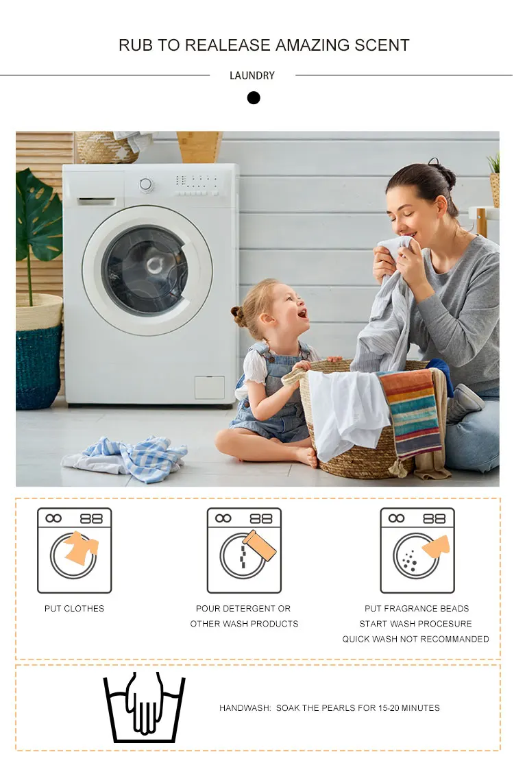Clothing Fragrance Retention Beads Lasting Fragrance Retention Soft Household Cleaning Supplies Sterilization Deodorization