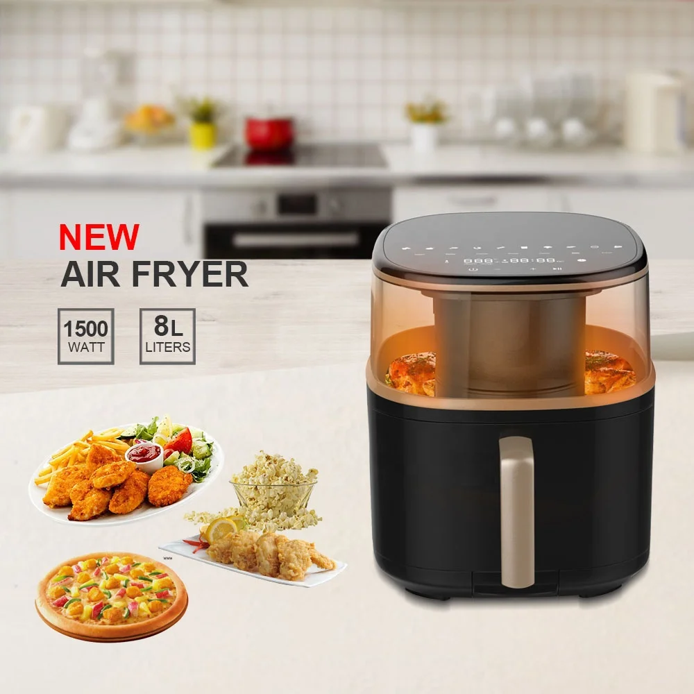 High-end 8 liter capacity Air Fryer with steaming function