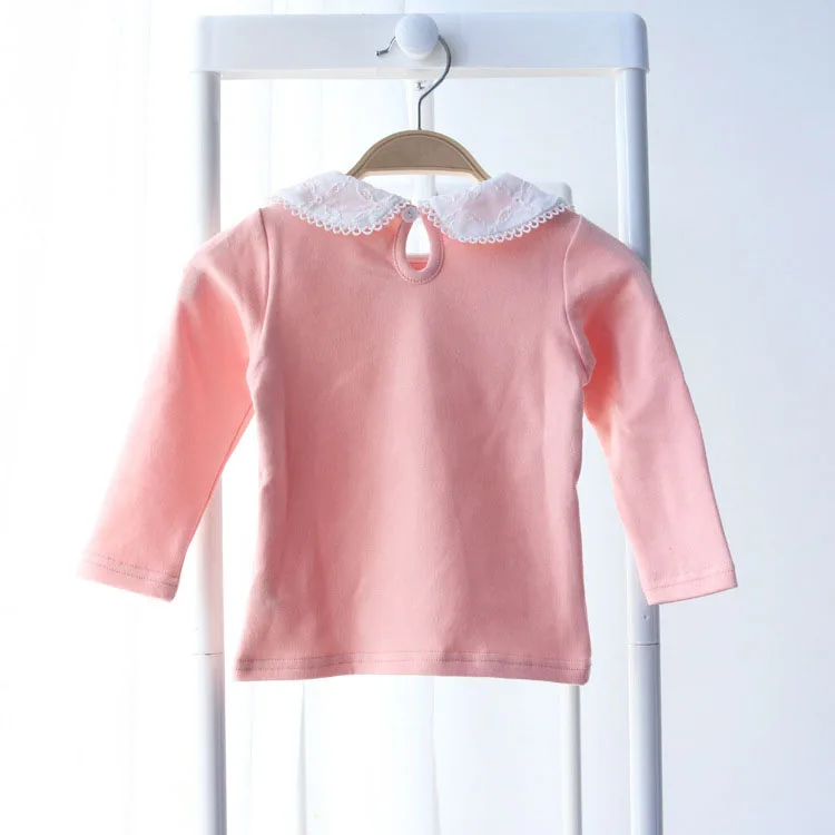 
Autumn and Winter baby girl cotton T-shirt baby colla Korean Long Sleeve girl kids top 