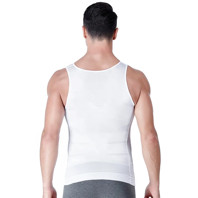
Gentleman Seamless Belly T-shirt Slimming Body Shaper Abs Abdomen Vest for Weight Lose Men 