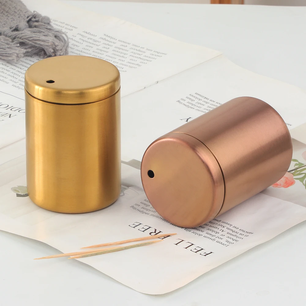  Kitchen Storage CustomToothpick Box Stainless Steel Toothpick Holders For Restaurant Home