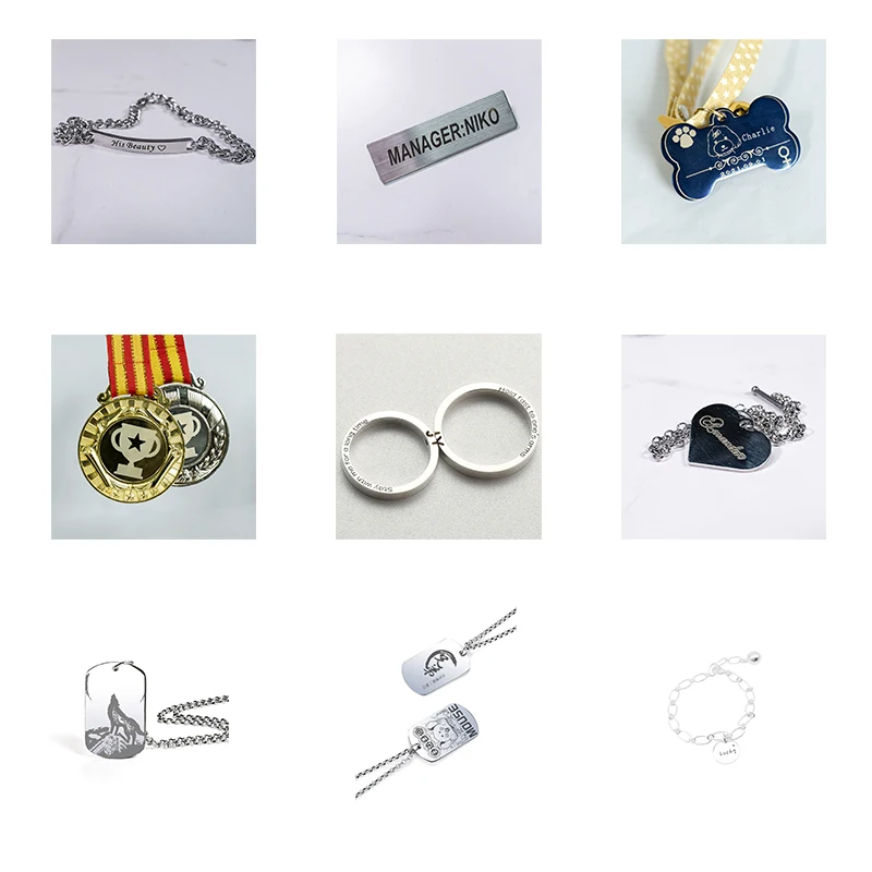 M1 Universal Metal Laser Engraving Machine Jewelry Key Rings Glass Surface 3D Photo Crystal Fiber Mini Laser Engraving Machines