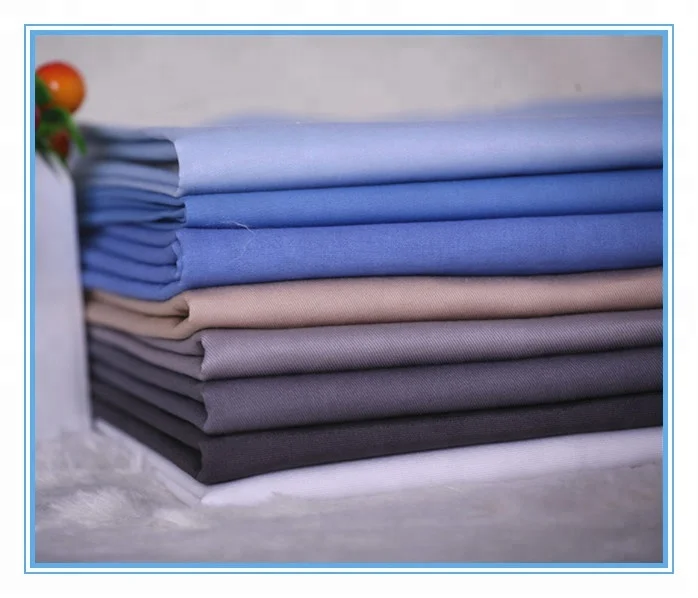 Factory wholesale 100% cotton twill  Khaki uniform fabric 16*12 108*56
