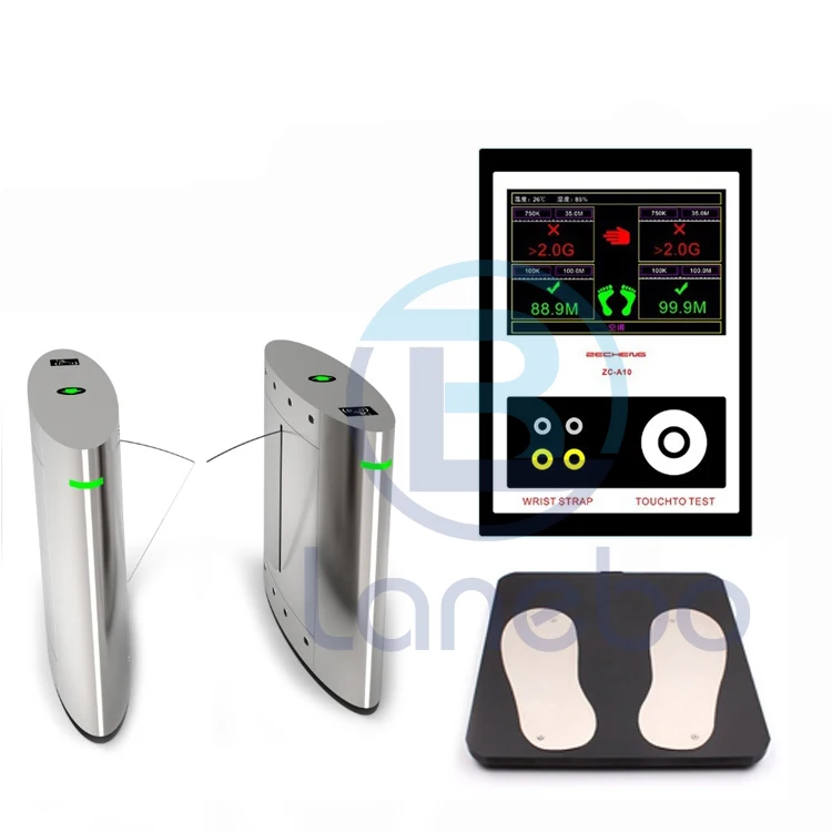 ESD Tester entry ENTRANCE CONTROL SYSTEM tripod Turnstile and Flap barrier