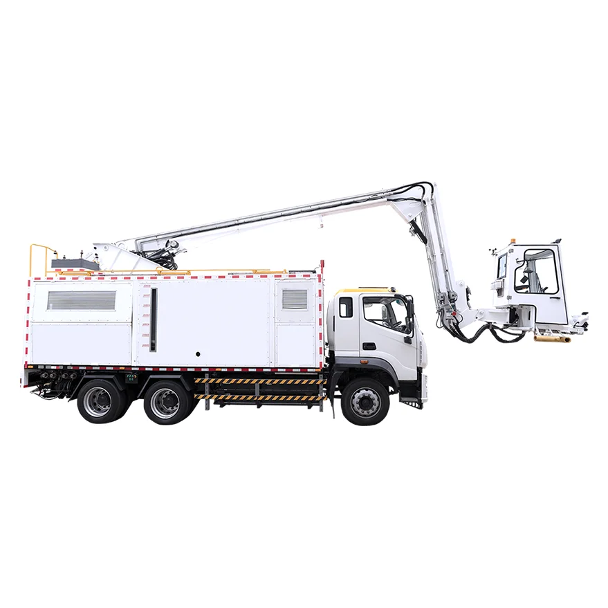 airport ground service equipment aircraft deice truck for removing ice optional snow blowing