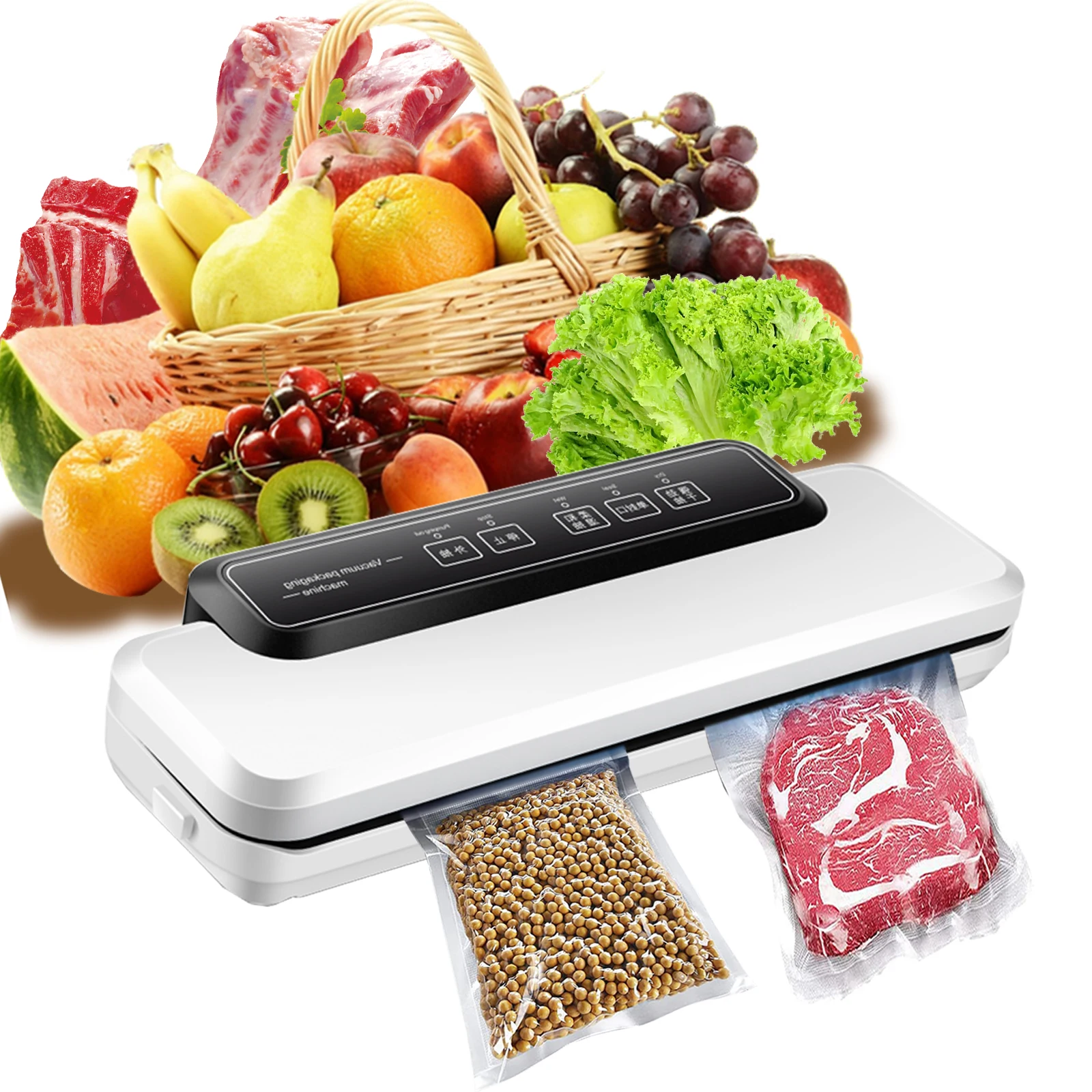 Pulse mode food vacuum sealer Food Preserve Marination Airtight Heat Sealing Vacuum Sealer Machine Vacuum Packing