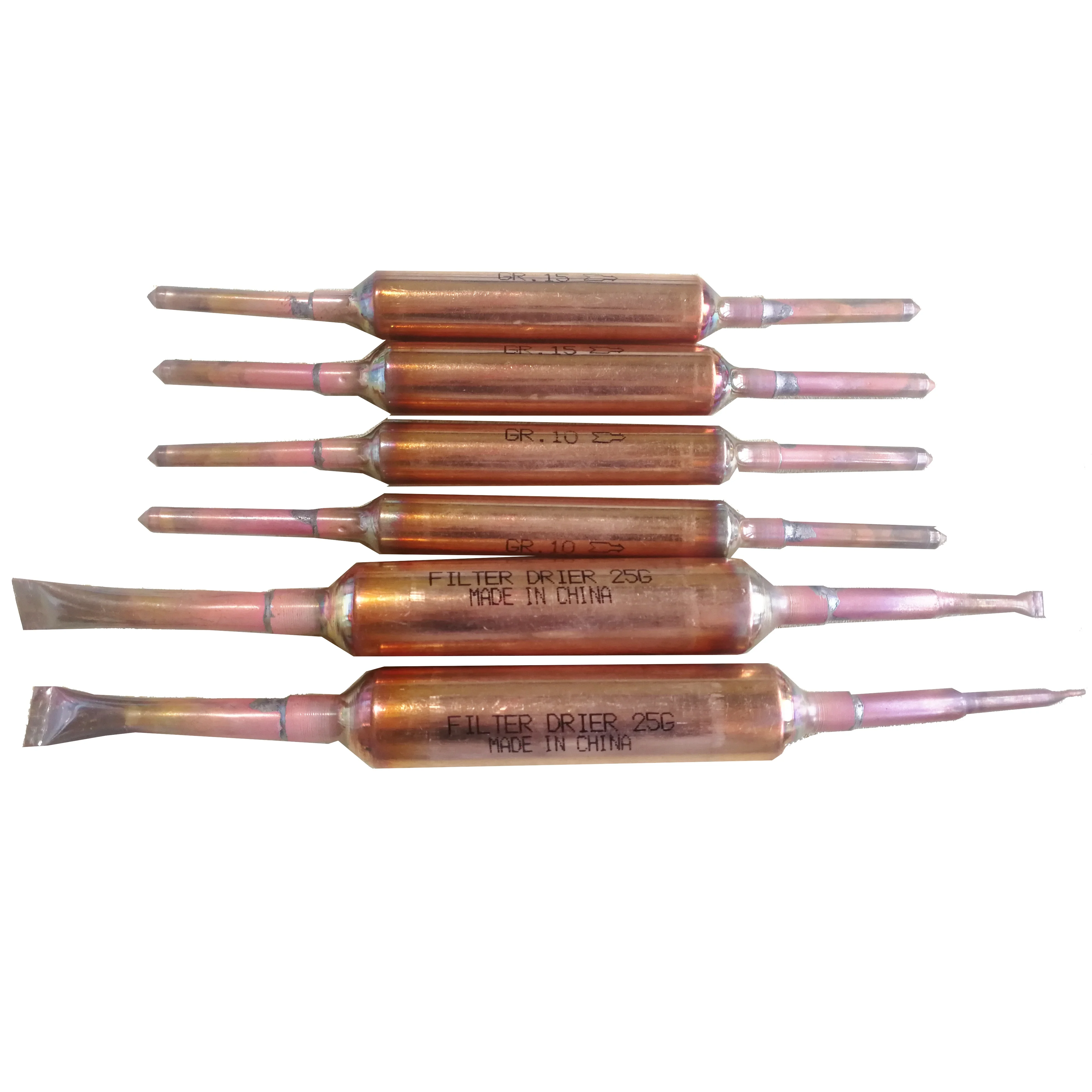 Liquid Line Copper Welding Filter Drier With 1/4 Inch Inlet and Outlet