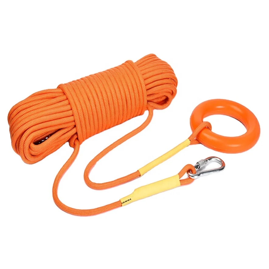 Outdoor Professional Throwing Rope Rescue Lifeguard Lifeline Water Floating Lifesaving Rope with Bracelet Hand Ring