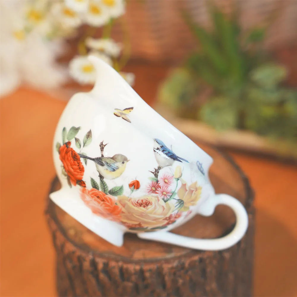 Stechcol  Wholesale Creative Dinnerware Fine Bone China Ceramic Milk Pot Creamer Jar gravy boat