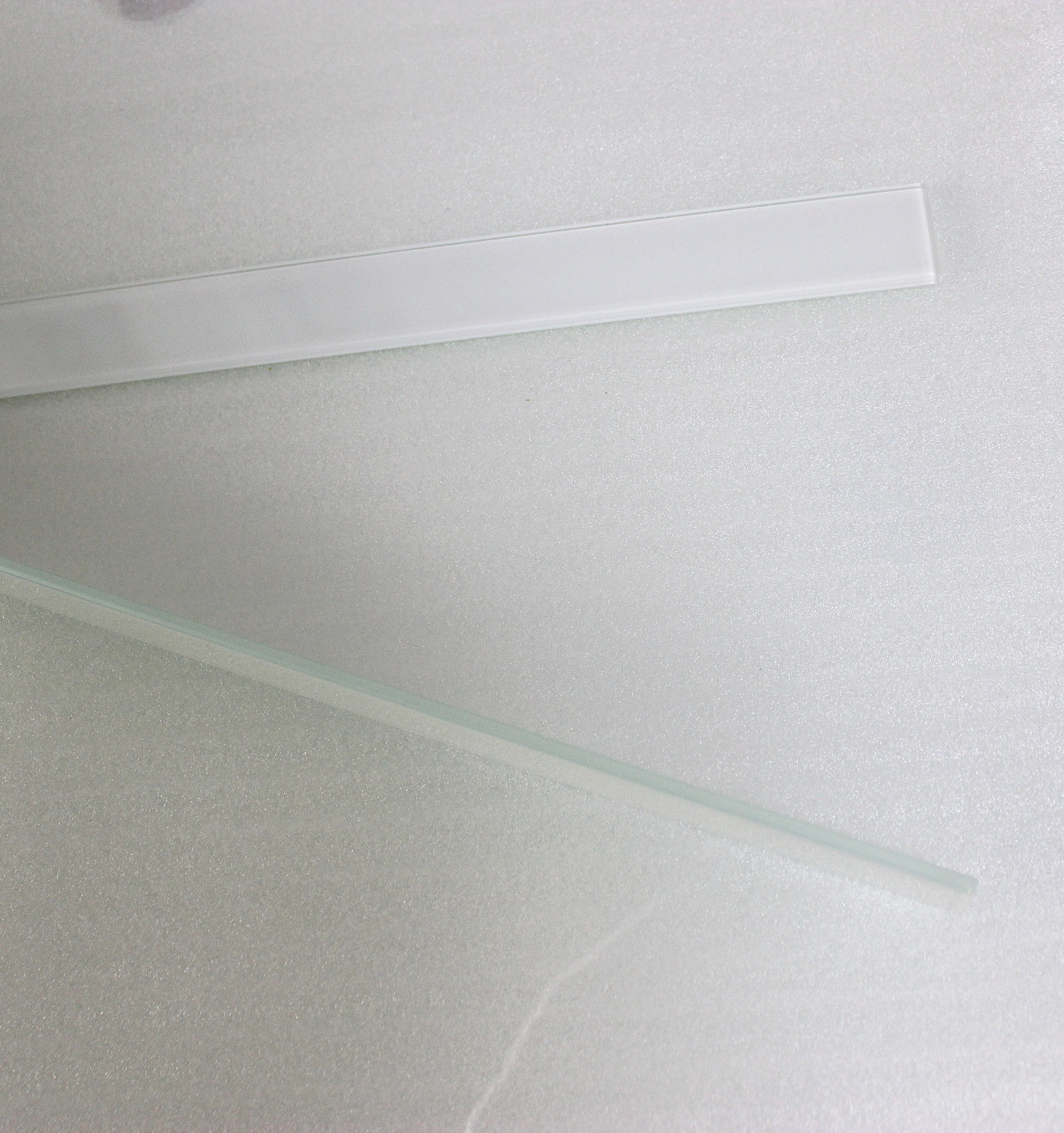 White color Painting glass with Polished Edge