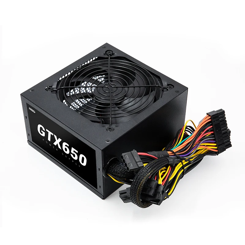 120Mm Fan 24 Pin Pci Sata High Efficient Atx 650W Power Supply Pc For Desktop Gaming Computer Pc