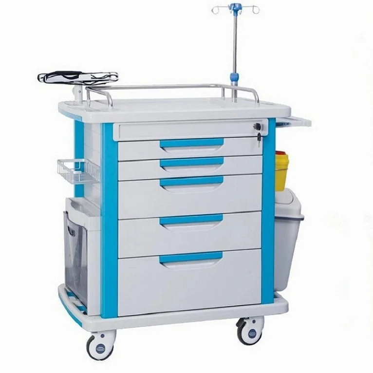 Qingdao ABS Emergency Crash Cart Trolley Factory Direct Supplies