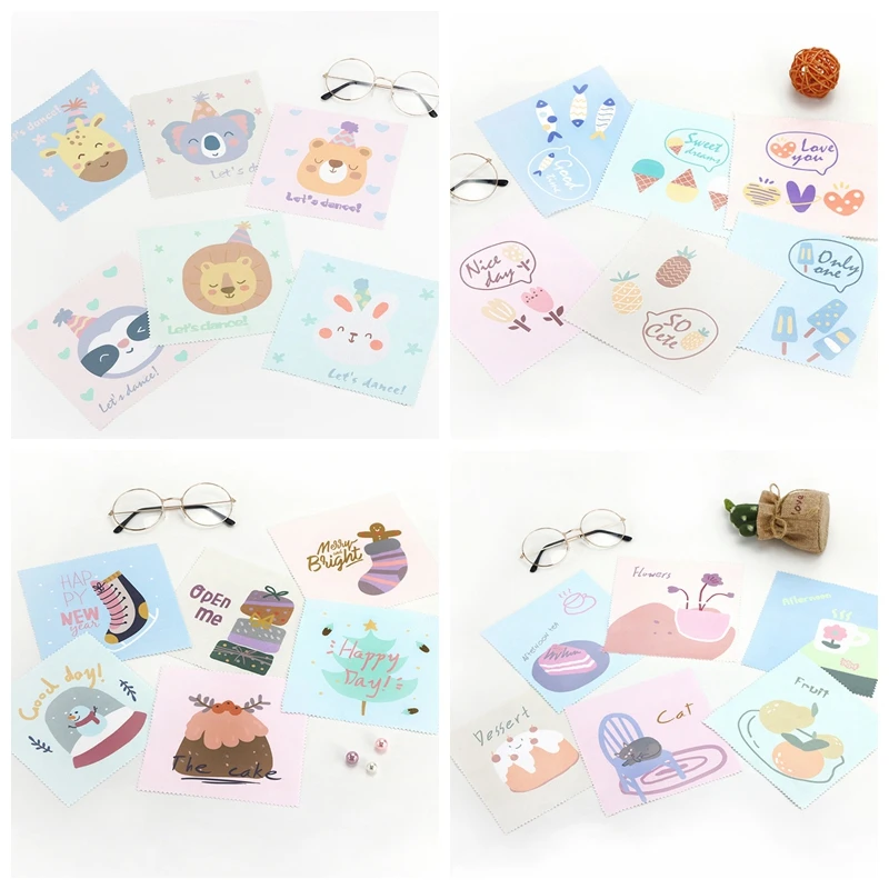 Micro Fiber Custom Printed Microfiber Lens Cleaning Cloth For Eye Glasses