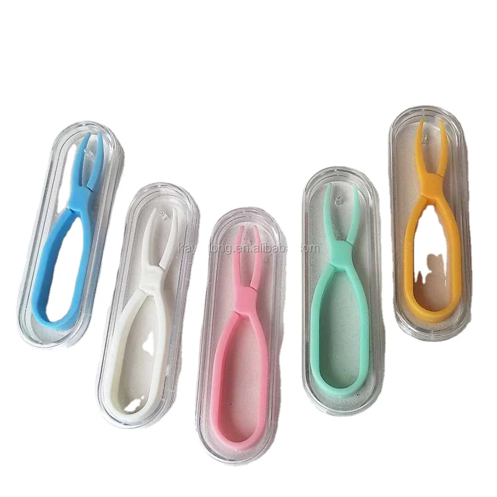 contact lens case soft color silicone scissors tweezers CW0729