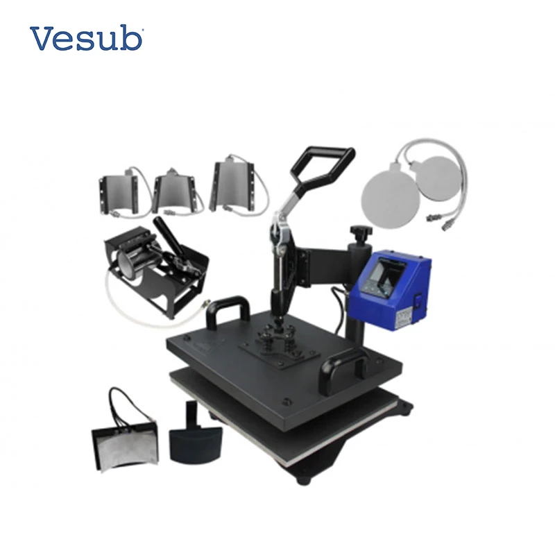 High Quality Cheap Price Popular Sell Customized Design Heat Press Sublimation Combo 8 in 1 Heat Transfer Machine