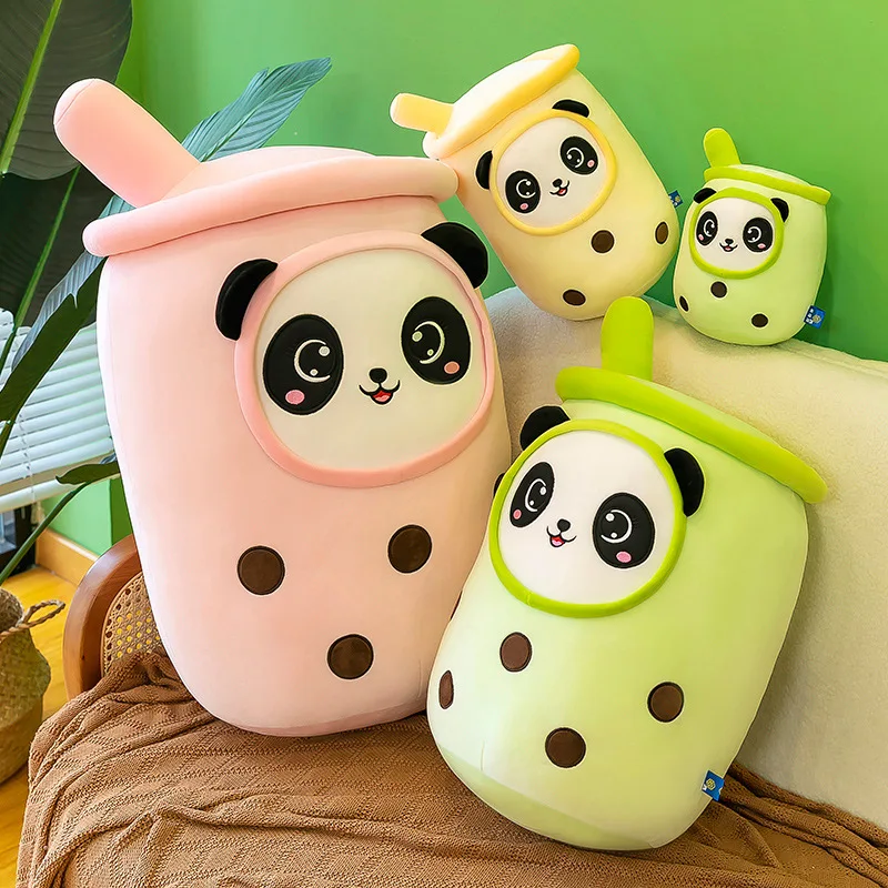 High Quality Wholesale 9.8' Stuffed Plush Animal Toy Kawaii Milk Tea Plush Pillow Soft Bed Plush Toy Bear for Birthday Gift
