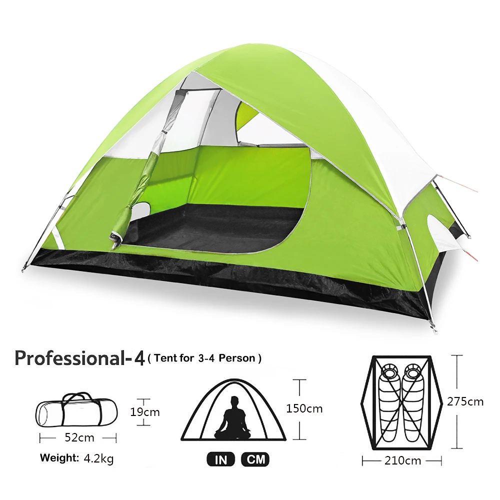 4-6 person glamping ultralight camping tents camping outdoor safari picnic tent