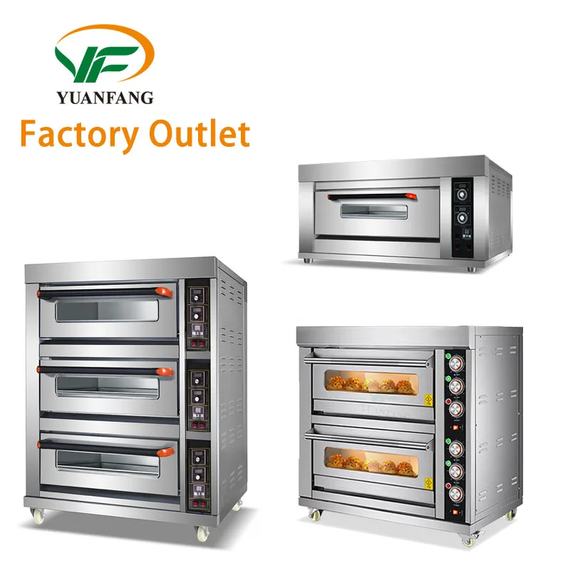 Factory outlet Baking horno Commercial gas electric pizza oven bakery equipment  industrial cake bread built-in ovens