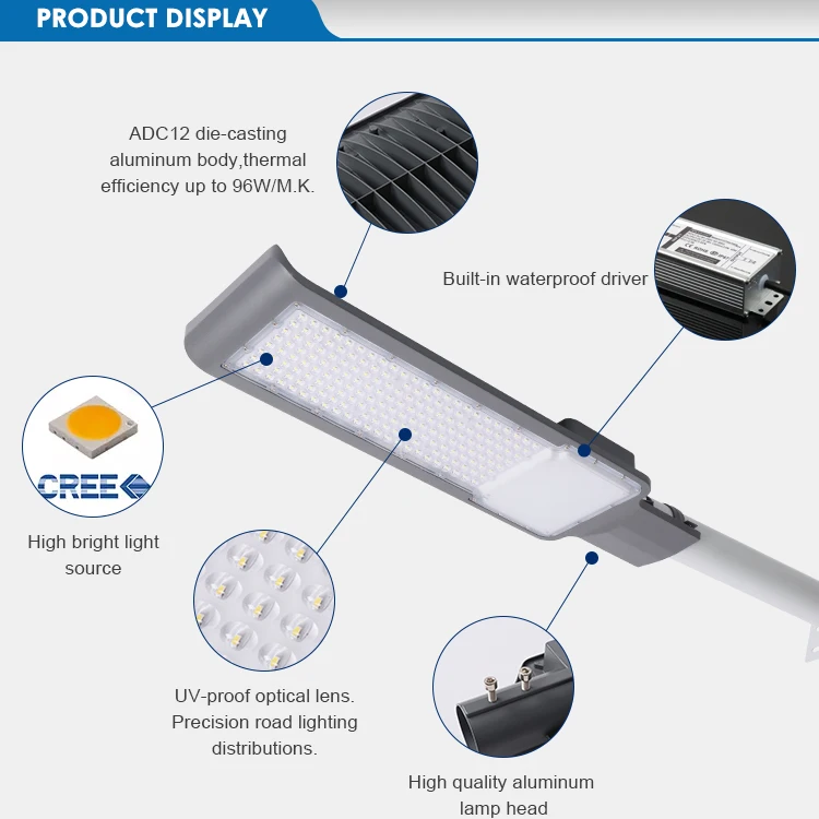 Switch Control High Brightness Ip66 Waterproof Energy-Saving SMD Patch Led Outdoor Street Lights