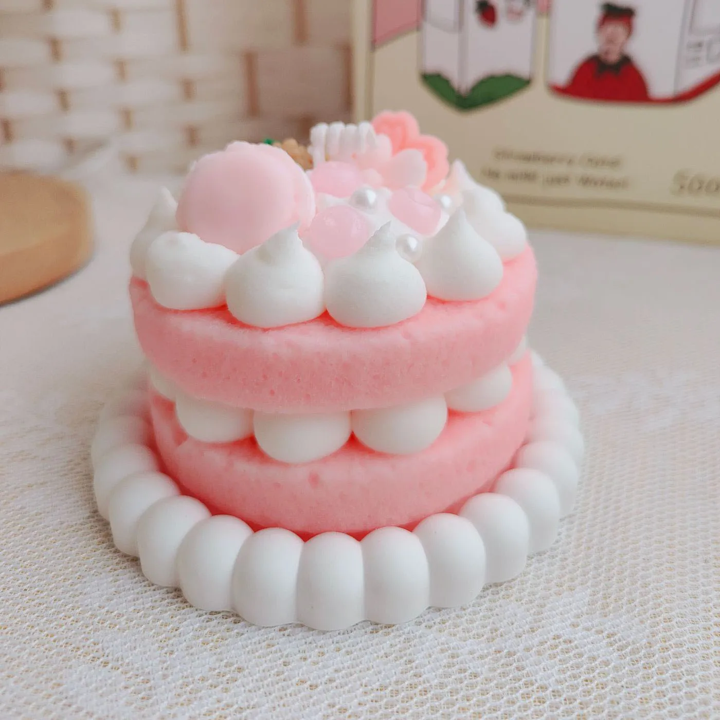 Cake Shape Scented Candle Creative Gift Christmas Shooting Props Handmade Cake Scented Candle Company Anniversary Gift