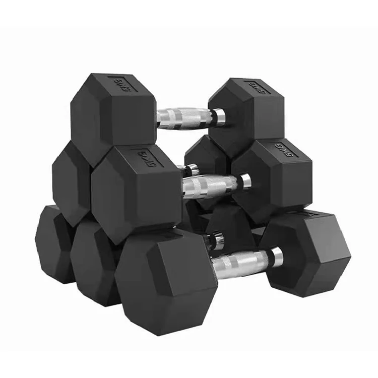 China Supplier Dumbbells High Quality 10kg Dumbbell Set Hexhead Dumbbells For Exercise Body